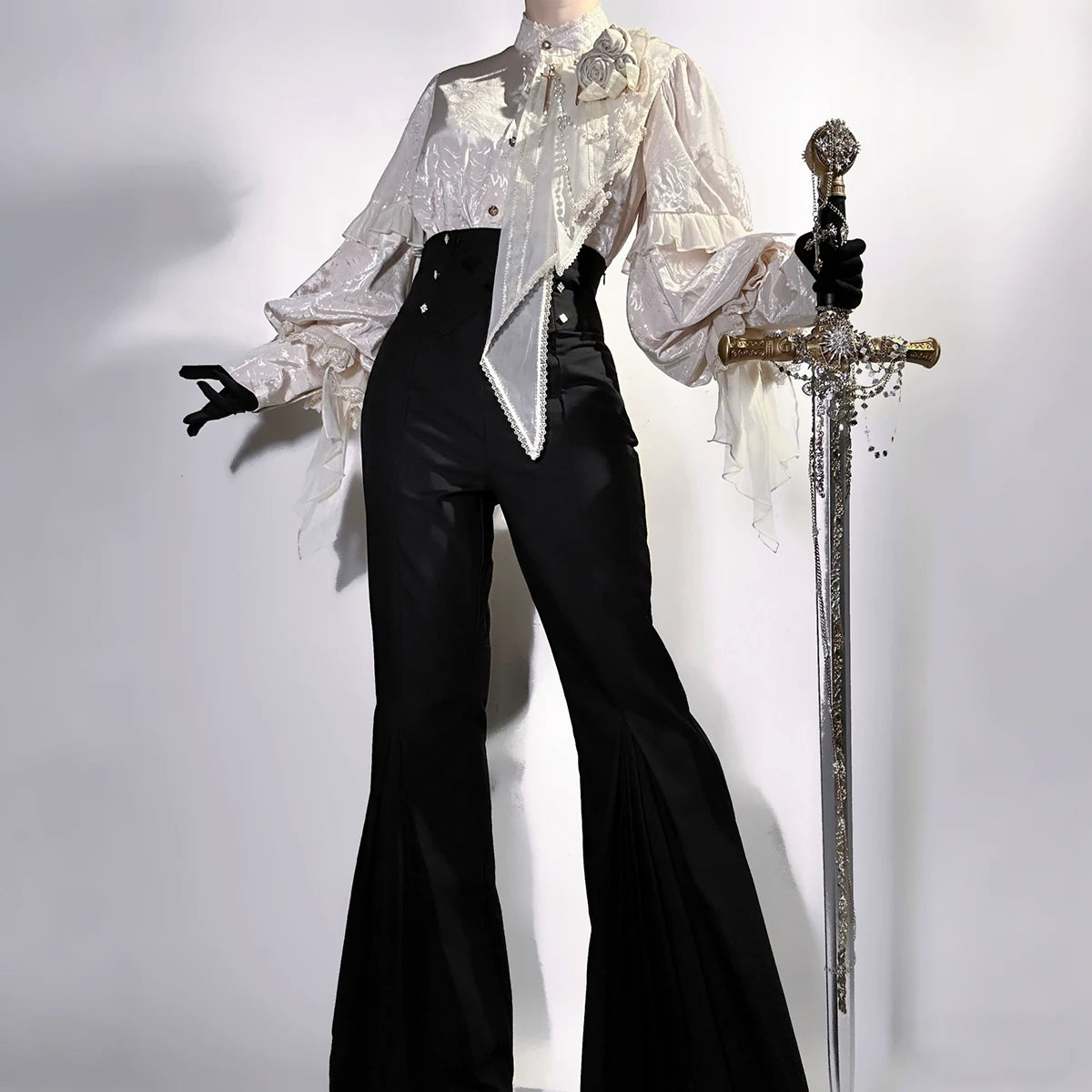 Unknown Star Original Authentic Rose and Sword Classical Prince Lolita Gothic Lolita Set Summer