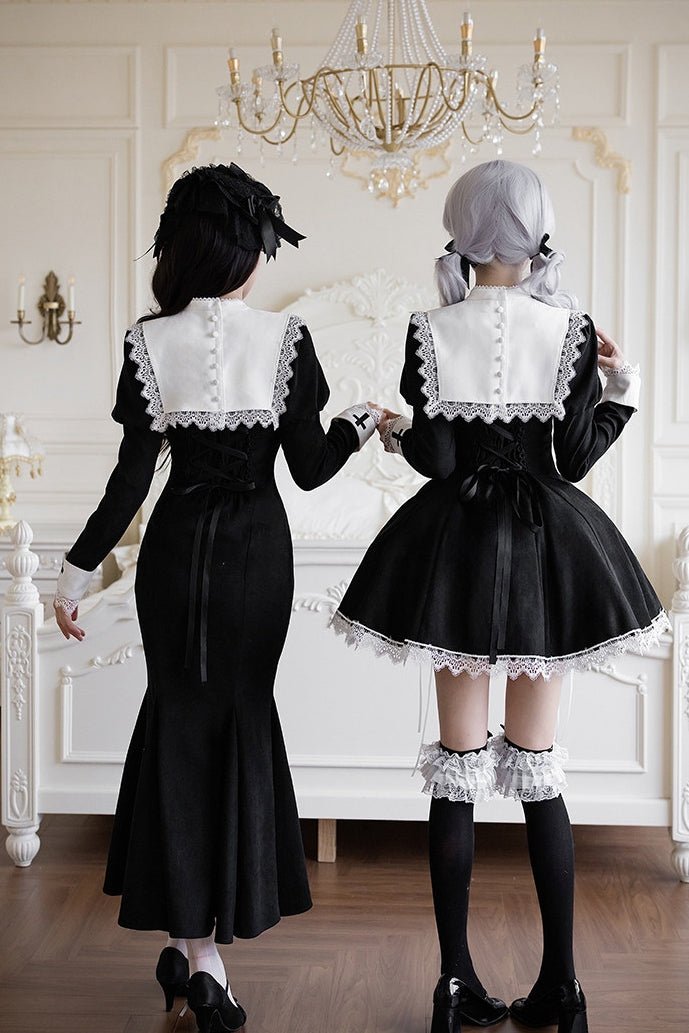 Rose Doll Lolita Mini skirt/Mermaid Skirt Set LE1187 - LolitaEraMini Skirt SetSRose Doll Lolita Mini skirt/Mermaid Skirt Set LE1187