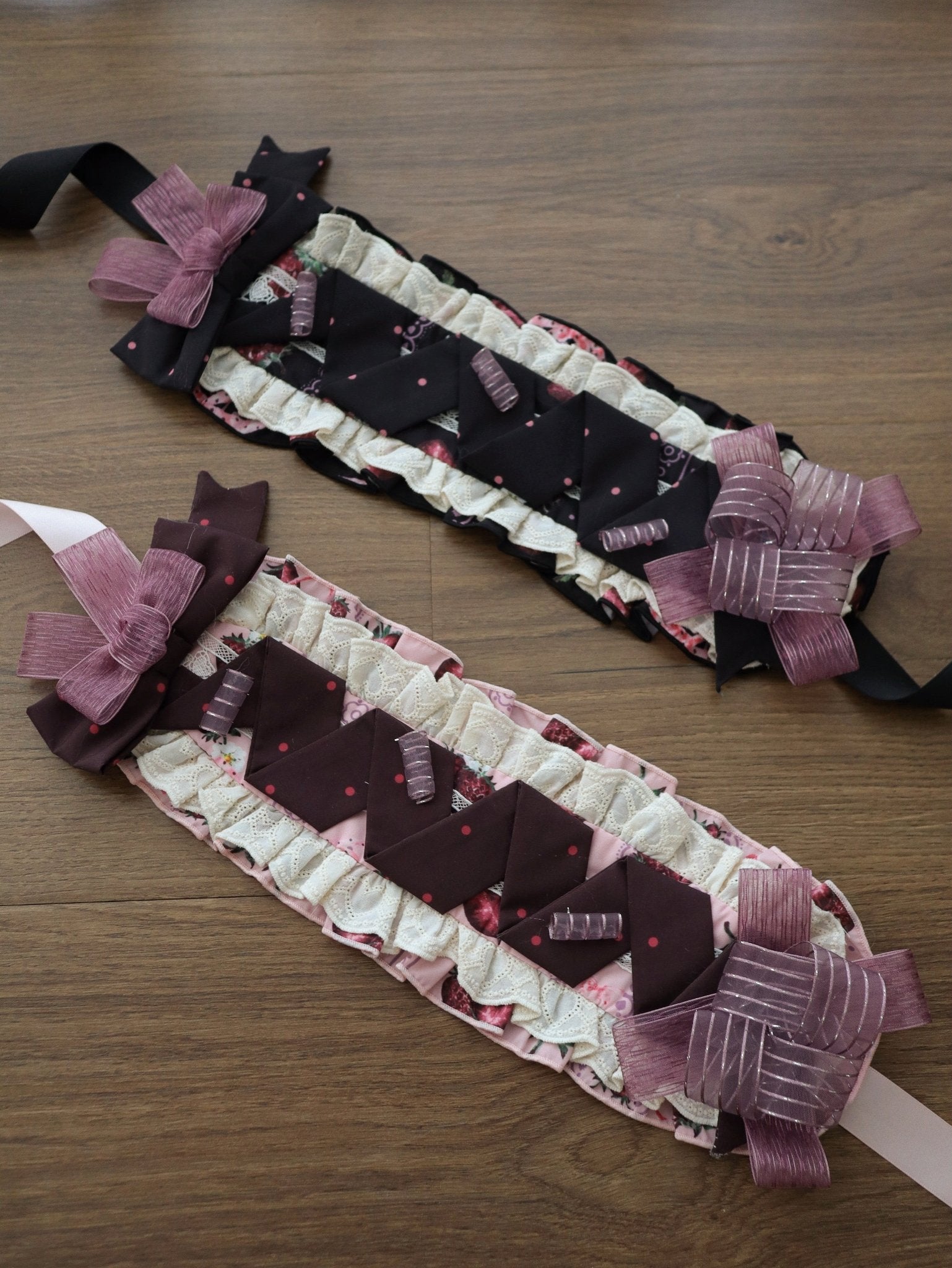 Rotten Berry Fairy Tale Strawberry Embroidery Lolita Accessories Set - LolitaEra