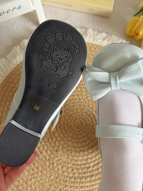 Moon Rabbit Baby Small Round Treasure Kamakura High School Classic Retro Round Toe Lolita Mary Jane Shoes Hugging Bear Flat Shoes 1