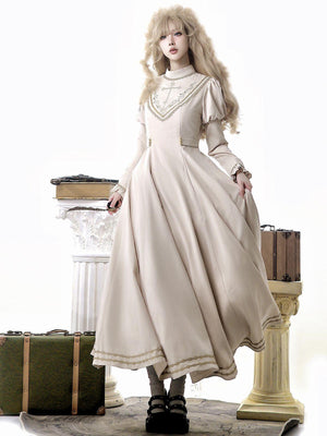 Royal Coronation Long Sleeve OP & Cape Set - LolitaEraDressSRoyal Coronation Long Sleeve OP & Cape Set
