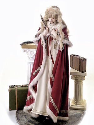 Royal Coronation Long Sleeve OP & Cape Set - LolitaEraDressSRoyal Coronation Long Sleeve OP & Cape Set