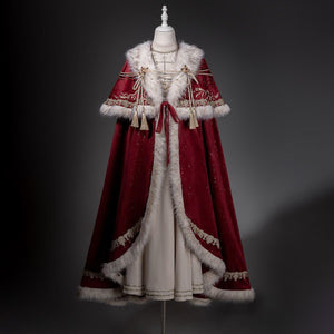 Royal Coronation Long Sleeve OP & Cape Set - LolitaEraDressSRoyal Coronation Long Sleeve OP & Cape Set