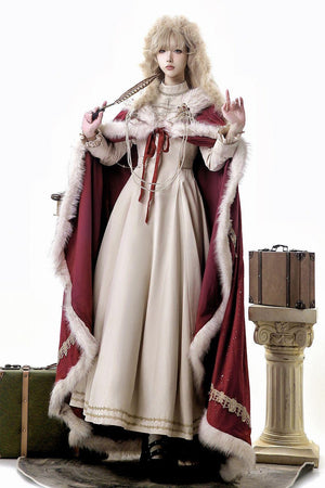 Royal Coronation Long Sleeve OP & Cape Set - LolitaEraDressSRoyal Coronation Long Sleeve OP & Cape Set