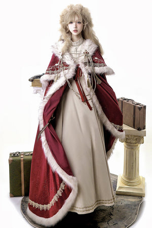 Royal Coronation Long Sleeve OP & Cape Set - LolitaEraDressSRoyal Coronation Long Sleeve OP & Cape Set