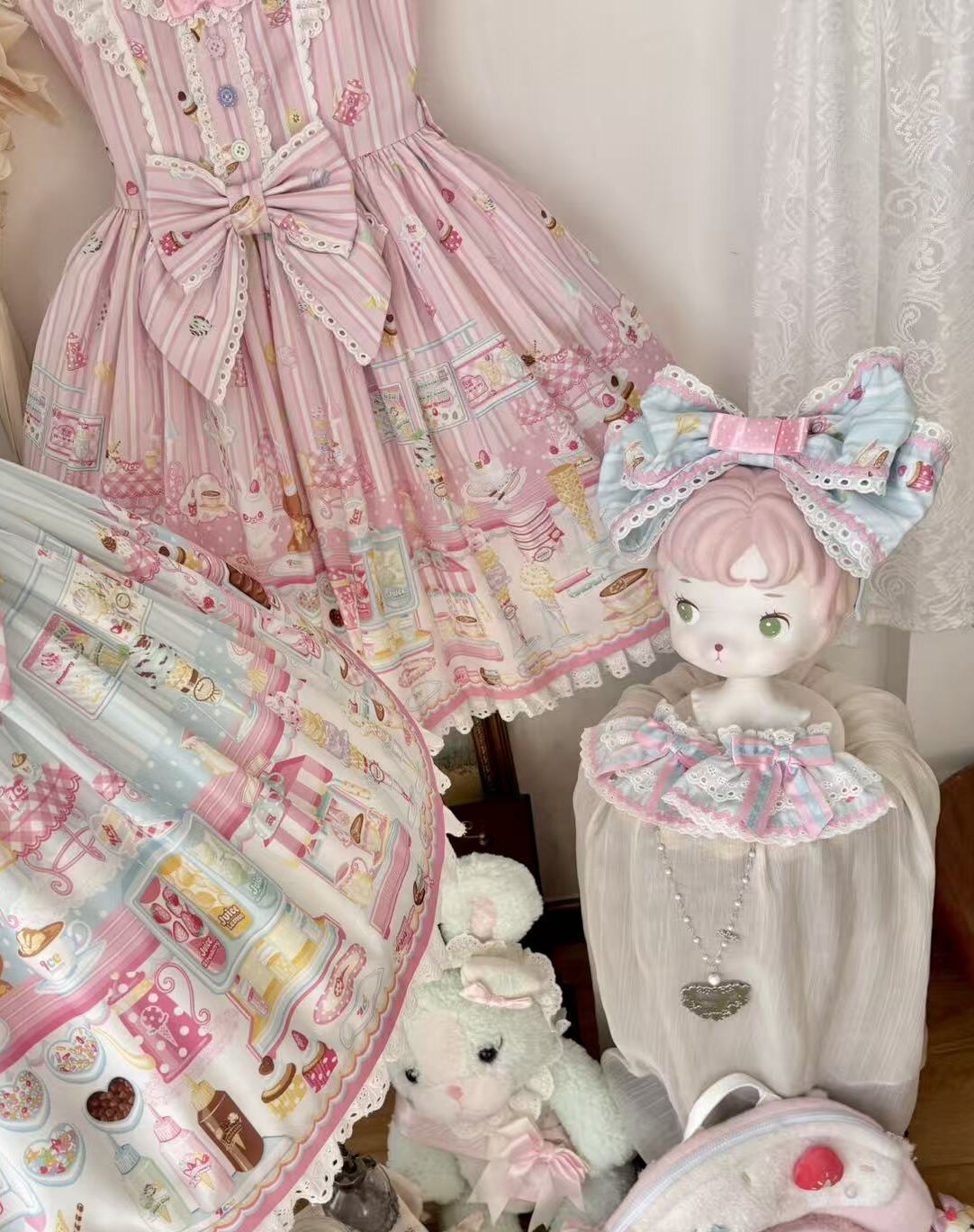 Summer Ice Cream Story Original Lolita Dress and Accessories