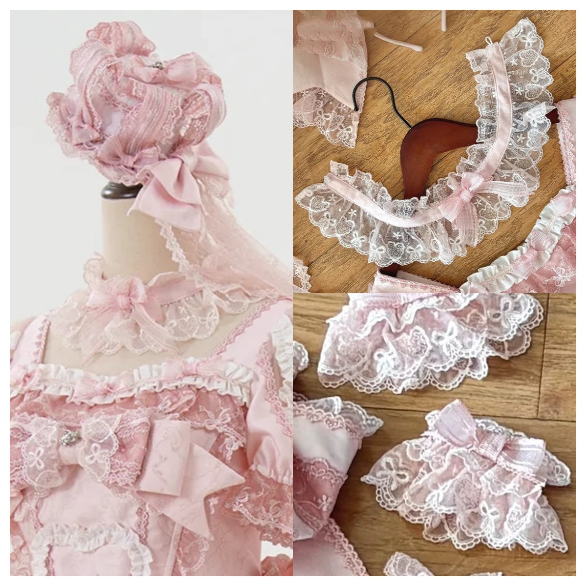 Beloved Swan Gorgeous Sweet Pink Lolita JSK & OP Dress