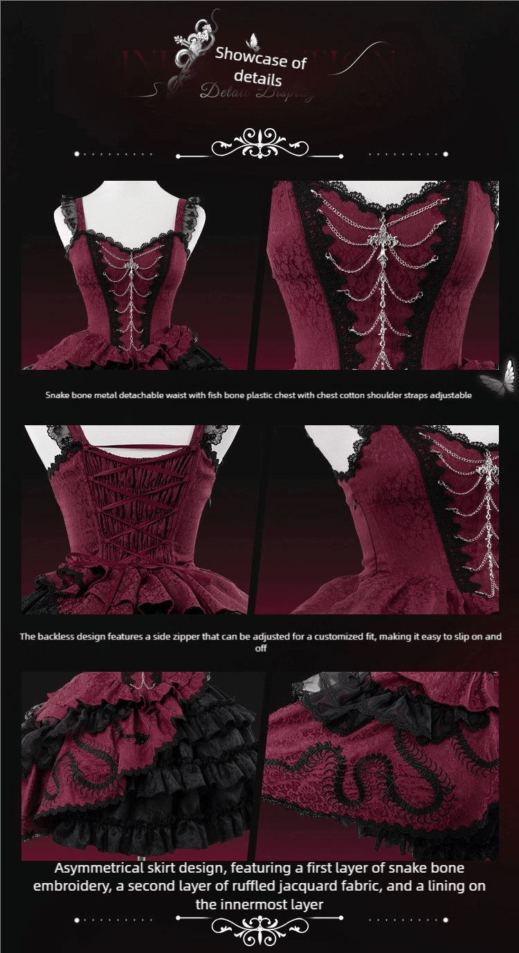 Serpent Charm Gothic JSK Dress - LolitaEra