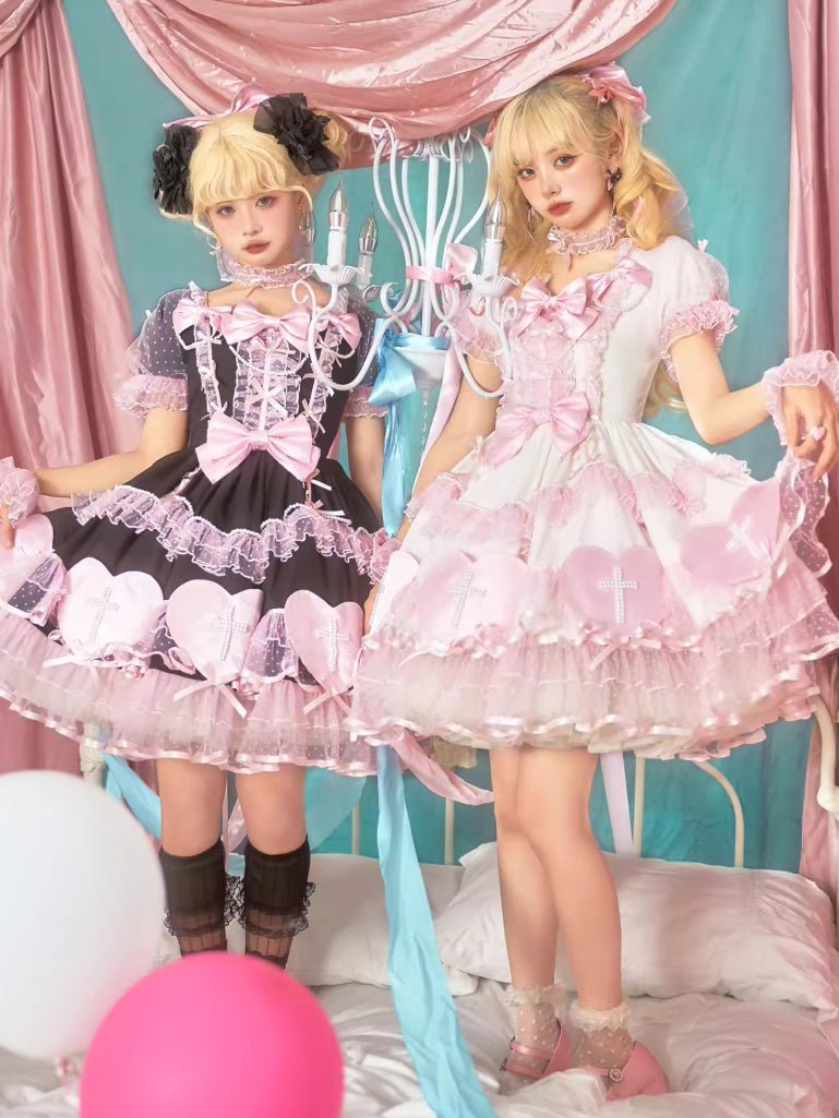 Showa Cross Lovers · Pink White - LolitaEraPink DressSShowa Cross Lovers · Pink White