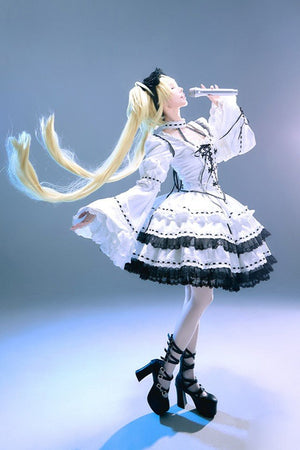 Shugo Chara Utau x Gothic Witch Lolita Dress - LolitaEraThree - Piece SetSShugo Chara Utau x Gothic Witch Lolita Dress