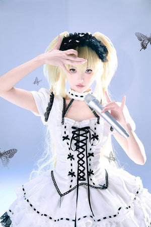 Shugo Chara Utau x Gothic Witch Lolita Dress - LolitaEraThree - Piece SetSShugo Chara Utau x Gothic Witch Lolita Dress