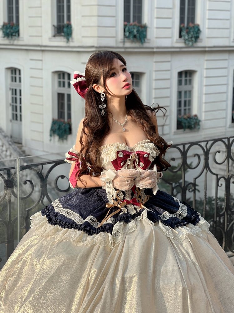 Snow White Fairy Tale Princess Dress - LolitaEraDress+HeadgearSSnow White Fairy Tale Princess Dress