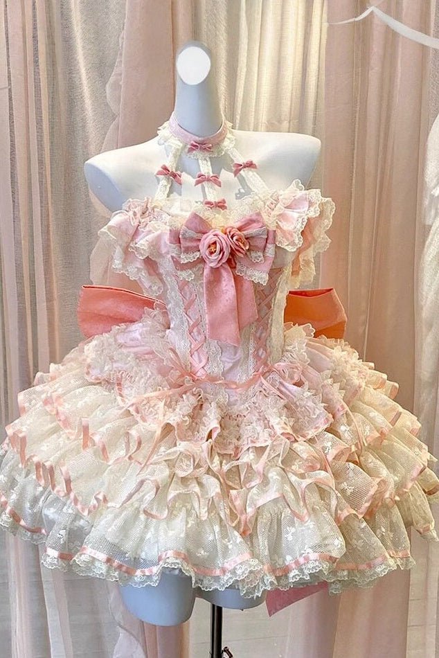 Spring Romance Princess Pink JSK - LolitaEraPink DressSSpring Romance Princess Pink JSK