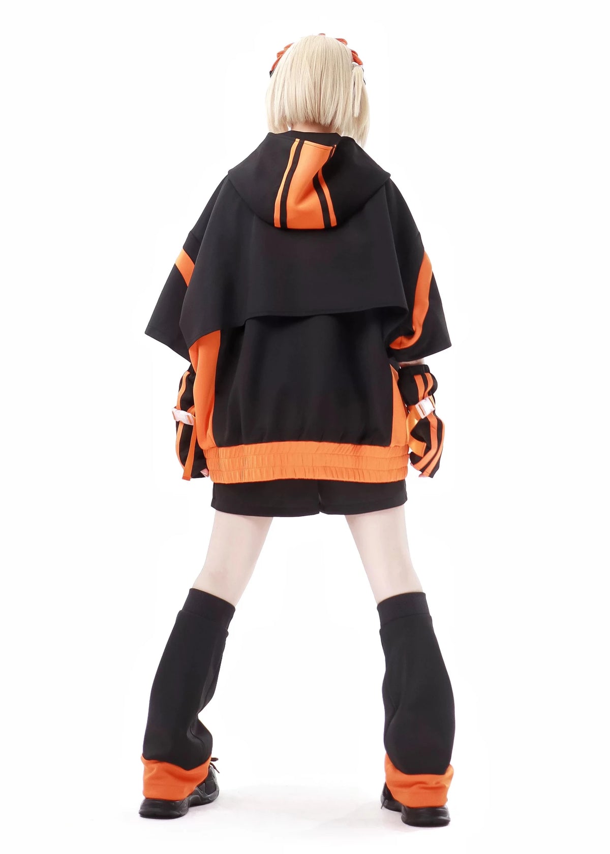 Star Signal Anime Graphic Short-Sleeve Techwear Set - LolitaEra