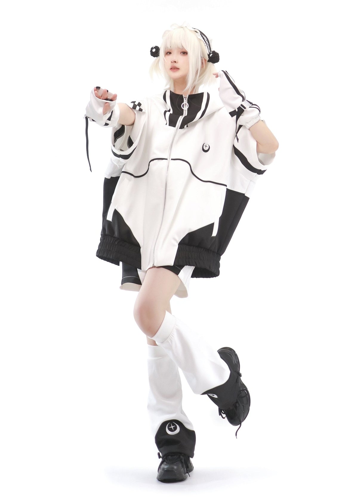 Star Signal Anime Techwear Short-Sleeve Set with Accessories - LolitaEra