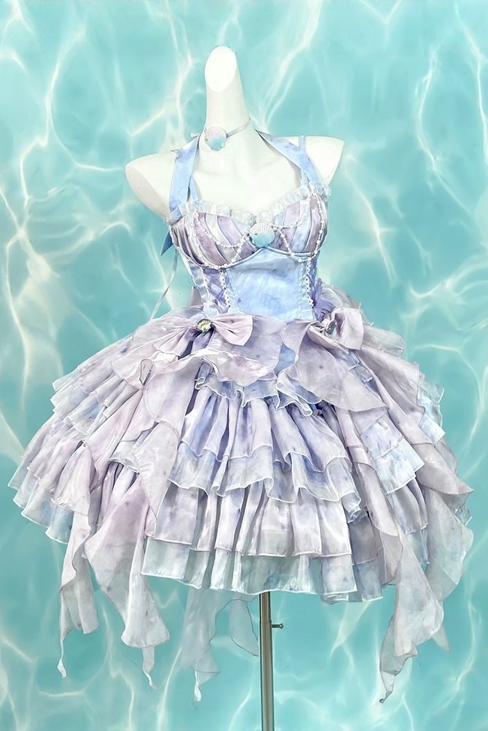 Starlit Mermaid Princess Blue - Purple Dress - LolitaEraDressSStarlit Mermaid Princess Blue - Purple Dress