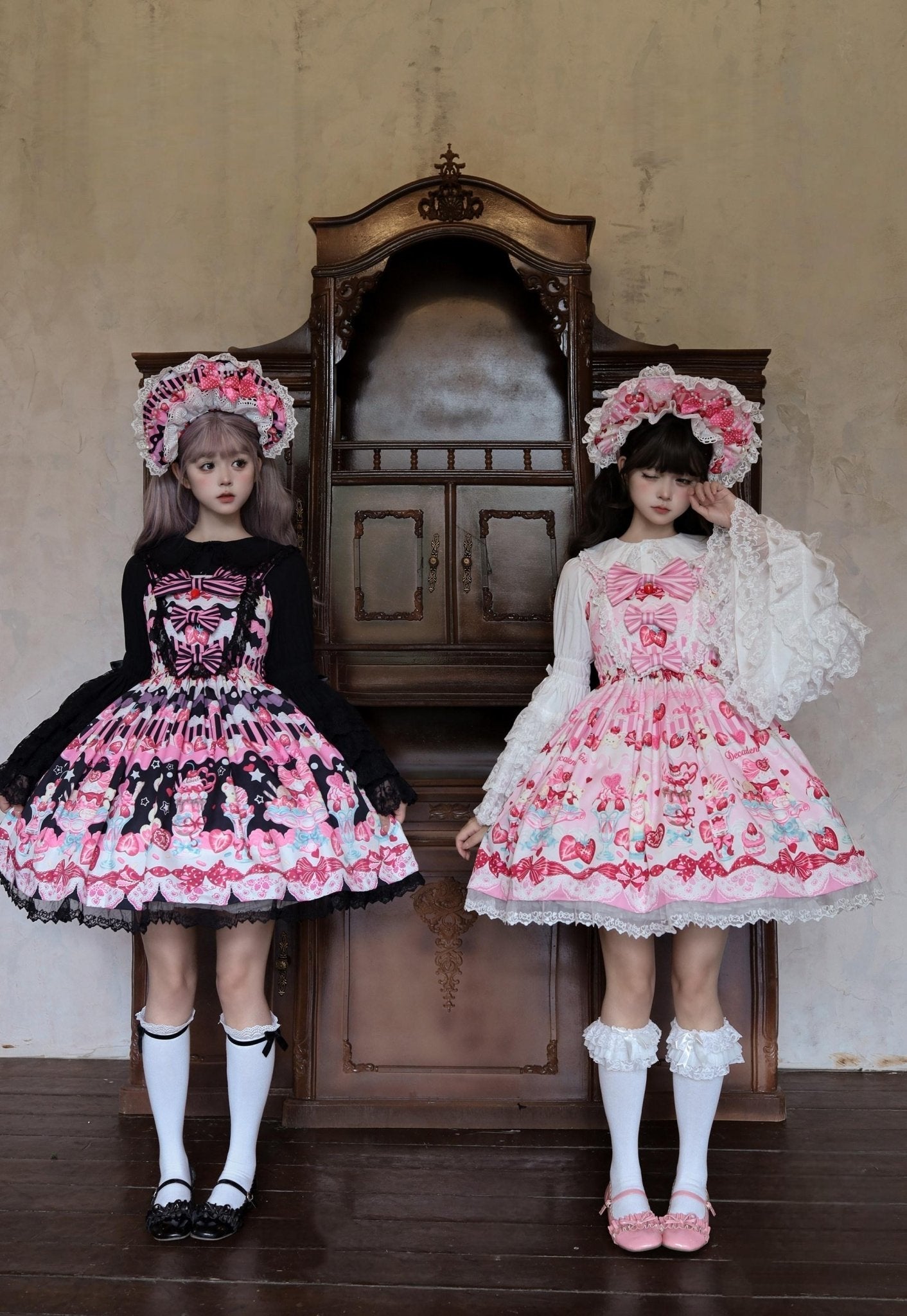 Strawberry Parfait Sweet Lolita Pink JSK Dress - LolitaEra