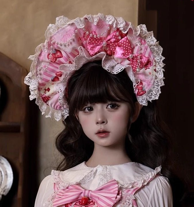 Strawberry Parfait Sweet Lolita Pink JSK Dress - LolitaEra