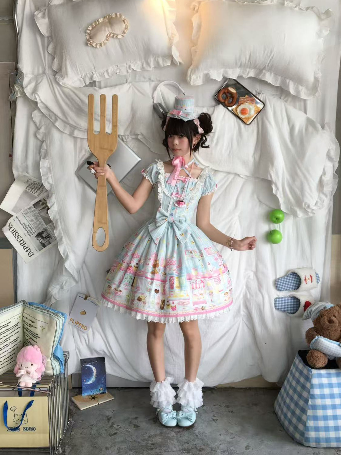 Summer Ice Cream Story Original Lolita Dress and Accessories - LolitaEra