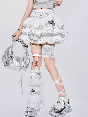 Sweet Puff A - Line Mini Skirt - LolitaEraSkirt+BeltSSweet Puff A - Line Mini Skirt