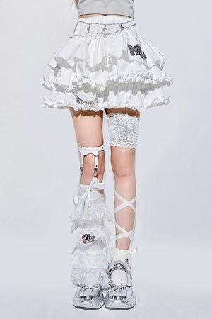 Sweet Puff A - Line Mini Skirt - LolitaEraSkirt+BeltSSweet Puff A - Line Mini Skirt