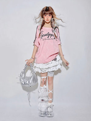 Sweet Puff A - Line Mini Skirt - LolitaEraSkirt+BeltSSweet Puff A - Line Mini Skirt