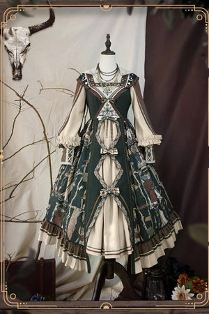 Tarot Card Royal Lolita OP Dress Set 1233 - LolitaEraBlack SetSTarot Card Royal Lolita OP Dress Set 1233