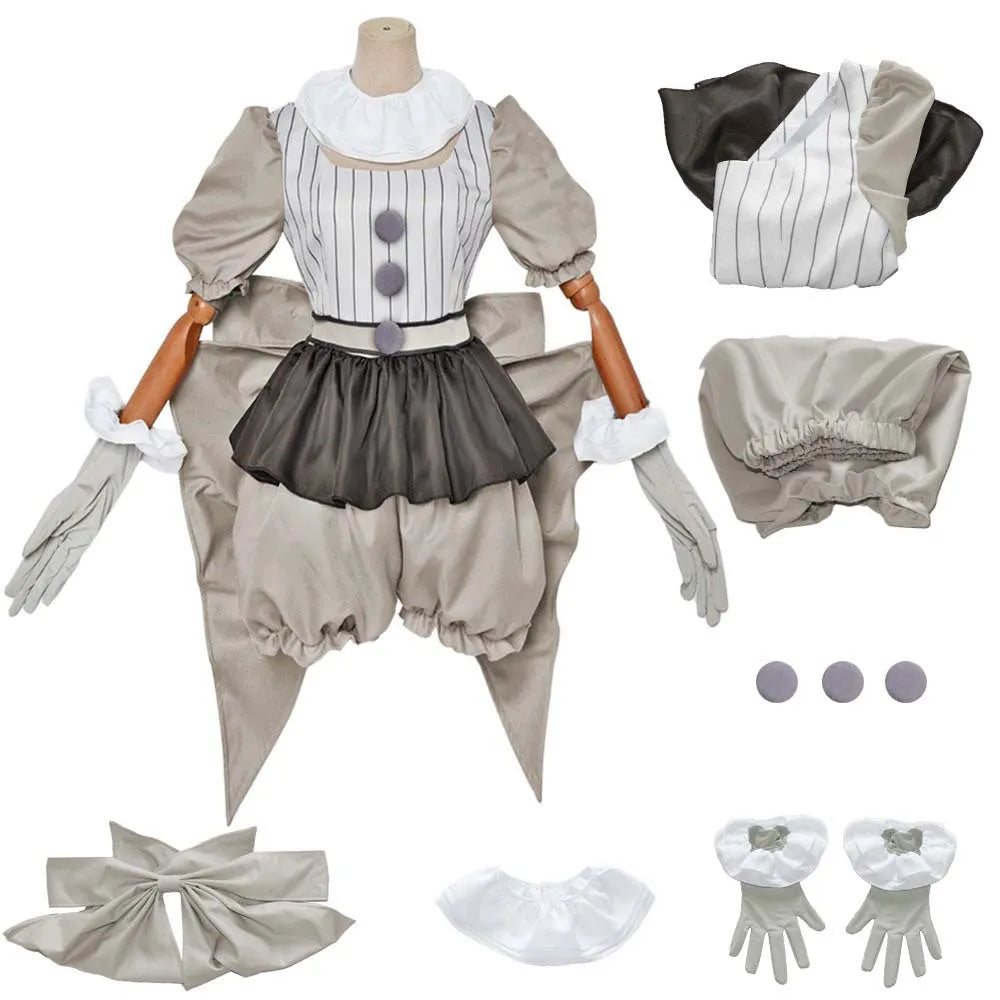 Terrifier 2 Art the Clown Cosplay Costume Women's Easter Clown Horror Cosplay Performance Outfit Halloween