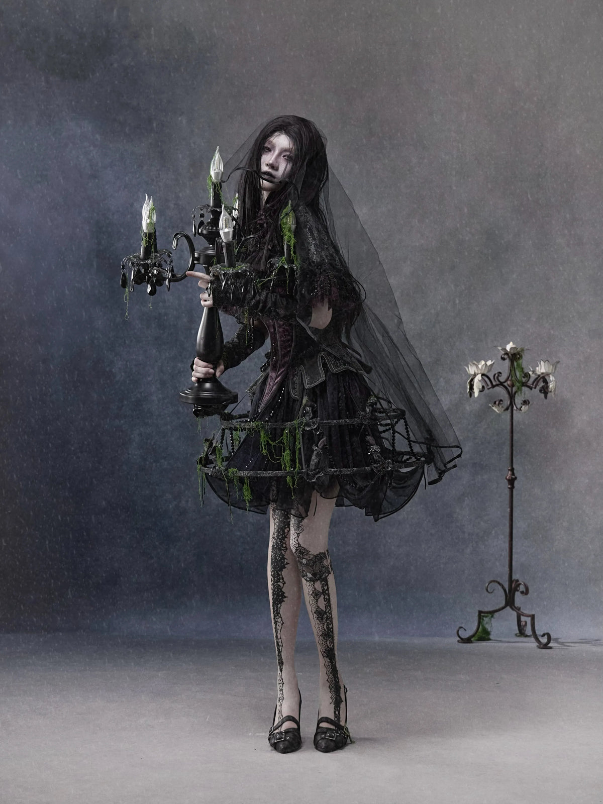 【September 6Th 20:00Pm】The Legacy of the Dead: Silent Mary Gothic Ghostlight Dress Skirt