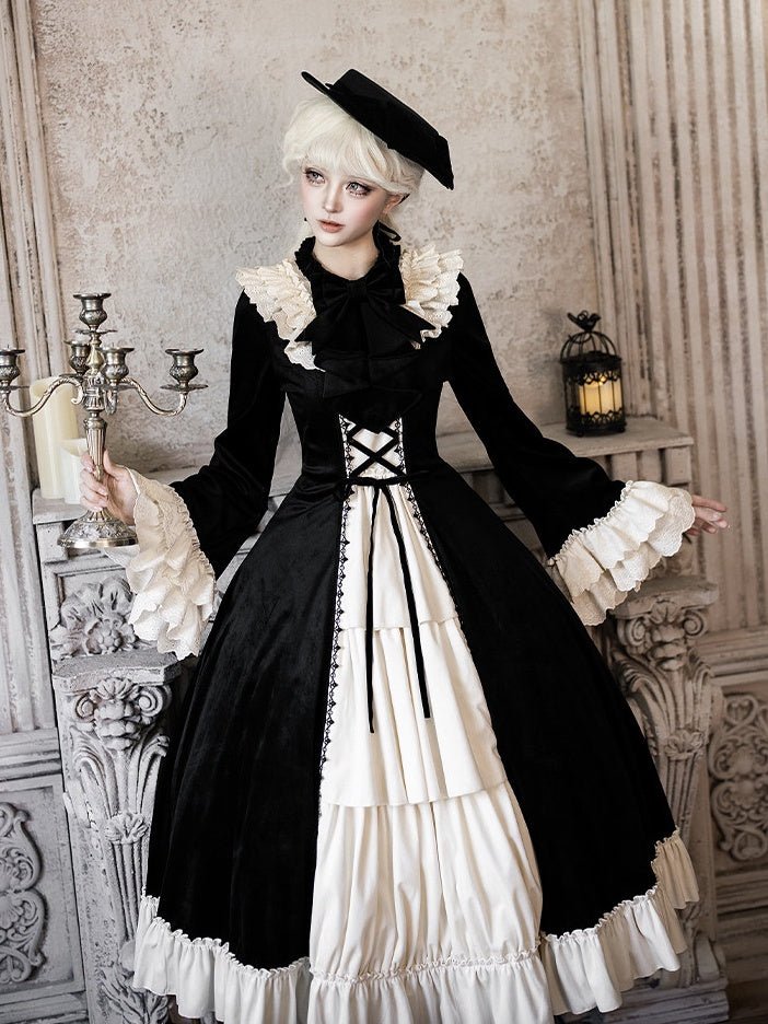 The Nutcracker Classic Long Red/Black OP Dress Set 1320 - LolitaEraRed SetSThe Nutcracker Classic Long Red/Black OP Dress Set 1320