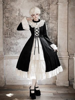 The Nutcracker Classic Long Red/Black OP Dress Set 1320 - LolitaEraRed SetSThe Nutcracker Classic Long Red/Black OP Dress Set 1320