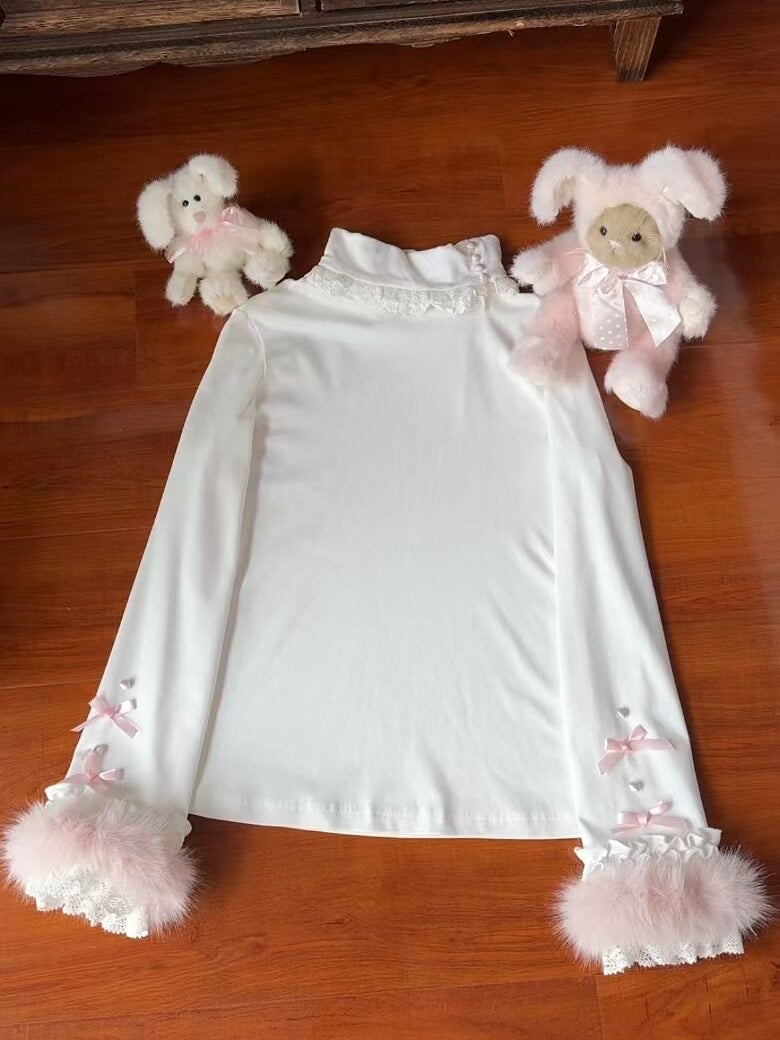 The Time Of Snowdrops Snowflake Print Velour Lolita JSK Dress - LolitaEra