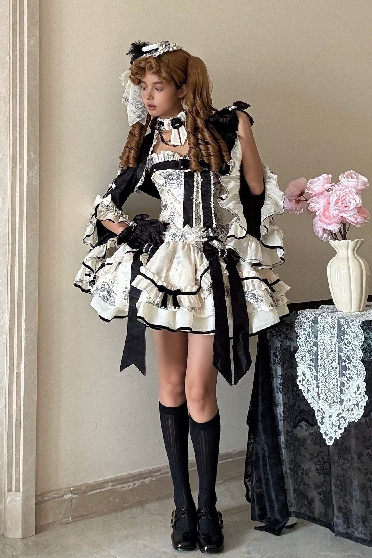 To Brandy French Noble Lolita JSK - LolitaEraJSKSTo Brandy French Noble Lolita JSK