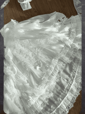 𝜗ৎ( PRE - ORDER ) Pure White Prayer Basic Lolita Dress LE1167 - LolitaEraWhiteXS𝜗ৎ( PRE - ORDER ) Pure White Prayer Basic Lolita Dress LE1167