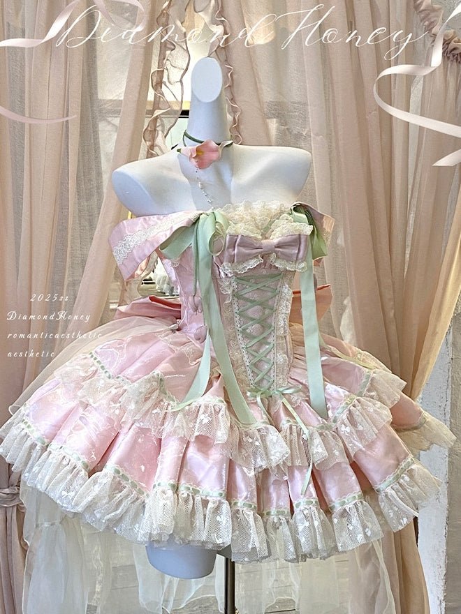 Tulip Melody Off-the-Shoulder Dress - LolitaEra
