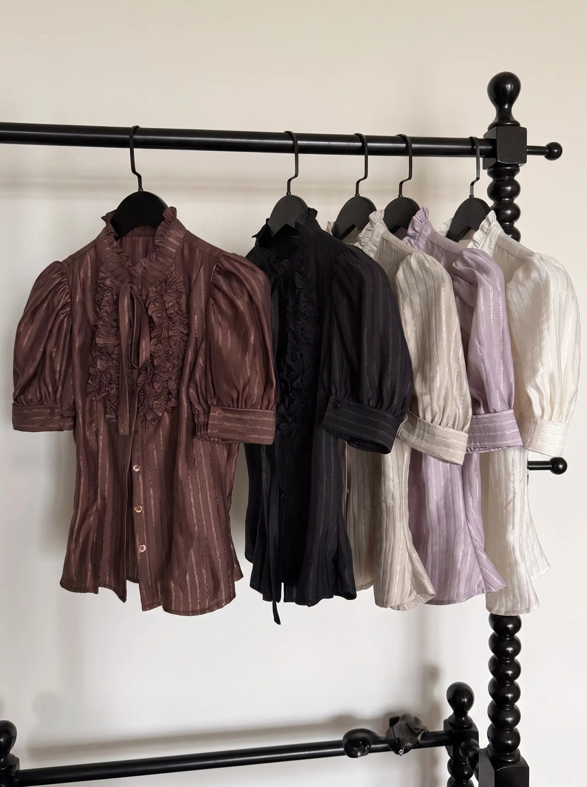 Twilight Veil Sweet Lolita Striped Short Sleeve Blouse