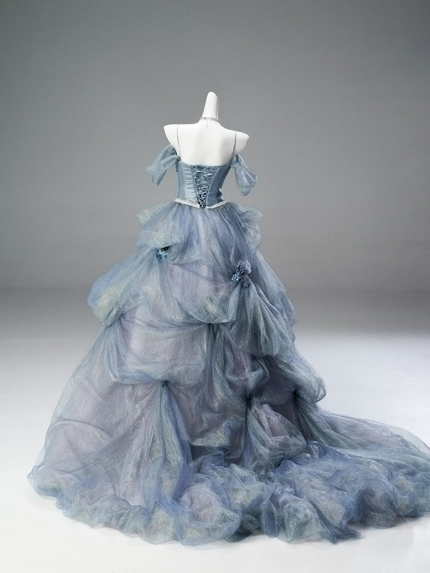 Cross Queen | "Under the Sea" 25-Layer Big Hem Art Exam Vocal Birthday 18th Coming-of-Age Princess Gown