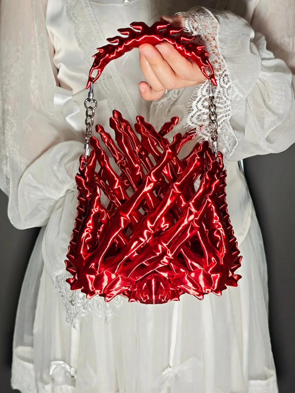 Unhallowed Relic Hand Bone Bag Original 3D Printed Handbag - LolitaEra
