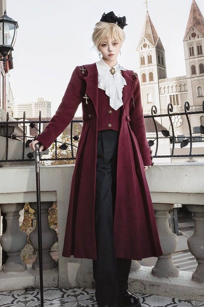 Vampire Count Dark Gothic Prince Set - LolitaEraShirt + Pants + CoatSVampire Count Dark Gothic Prince Set