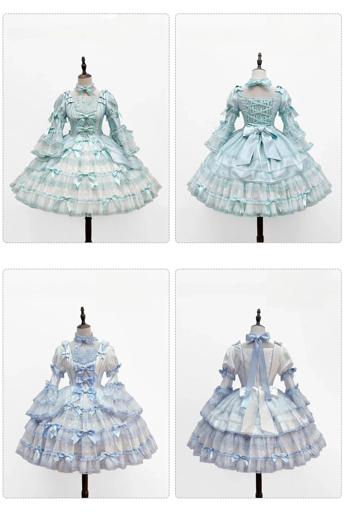 Velvet Cake Doll Pink Black Tiered Ruffle Classic Lolita JSK - LolitaEra