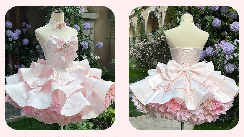 Satin Fantasy Lolita Short Length Cocktail Dress