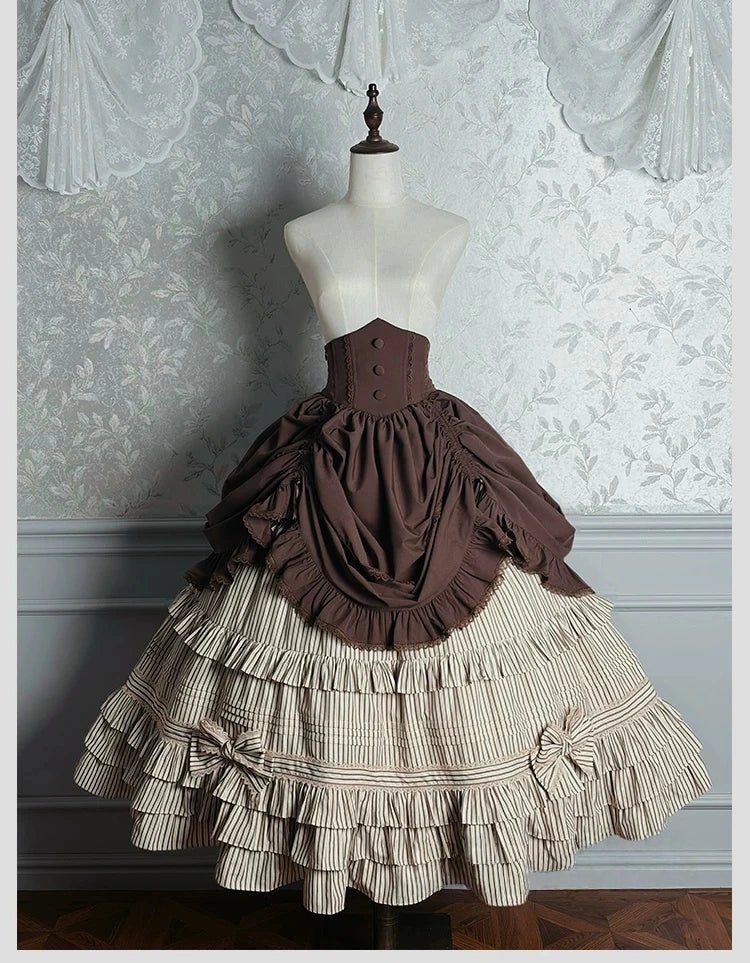 Victoria Duke Brown Classic Lolita Full Set - LolitaEra