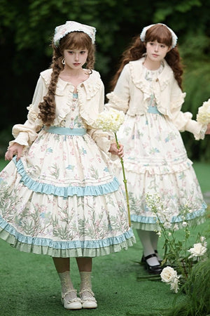 Warbler Season Classic Lolita OP/JSK Dress Set - LolitaEraJSK+BeltSWarbler Season Classic Lolita OP/JSK Dress Set