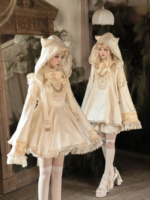 Wheel of Reincarnation Platinum SP Edition Lolita OP Dress - LolitaEraBeige SetSWheel of Reincarnation Platinum SP Edition Lolita OP Dress