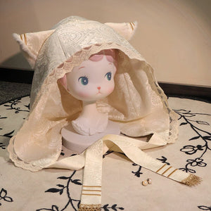 Wheel of Reincarnation Platinum SP Edition Lolita OP Dress - LolitaEraBeige HatSWheel of Reincarnation Platinum SP Edition Lolita OP Dress