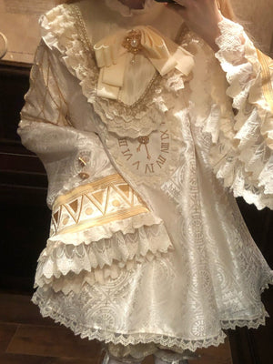 Wheel of Reincarnation Platinum SP Edition Lolita OP Dress - LolitaEraBeige SetSWheel of Reincarnation Platinum SP Edition Lolita OP Dress