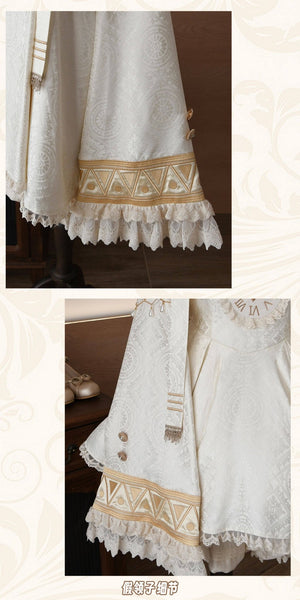 Wheel of Reincarnation Platinum SP Edition Lolita OP Dress - LolitaEraBeige SetSWheel of Reincarnation Platinum SP Edition Lolita OP Dress