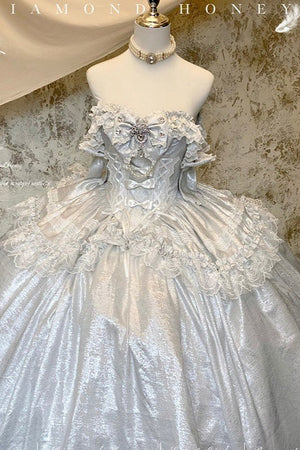 White Moonlight Lover Formal Dress - LolitaEraWhiteSWhite Moonlight Lover Formal Dress