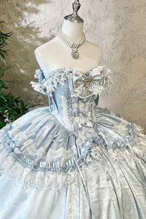 White Moonlight Lover Formal Dress - LolitaEraBlueSWhite Moonlight Lover Formal Dress