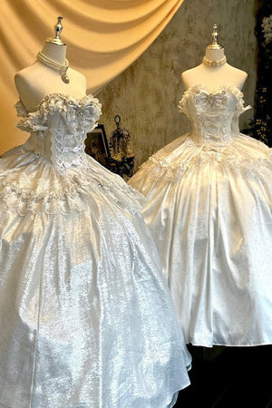 White Moonlight Lover Formal Dress - LolitaEraWhiteSWhite Moonlight Lover Formal Dress